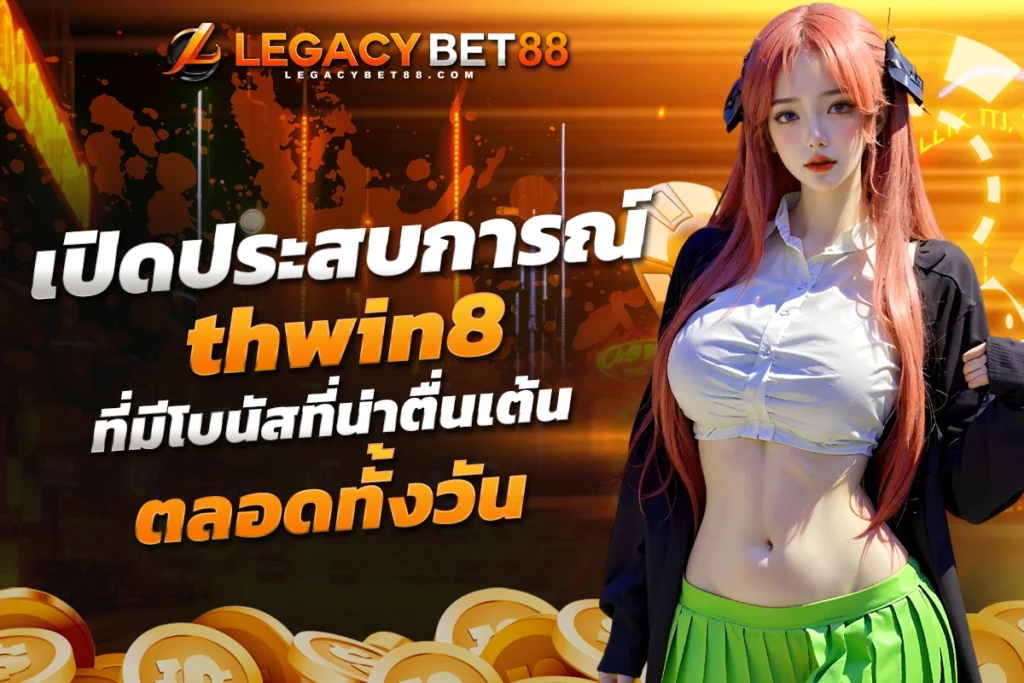 ปิดประสบการณ์เล่นสล็อตใหม่ thwin8 ที่มีโบนัสที่น่าตื่นเต้นตลอดทั้งวัน